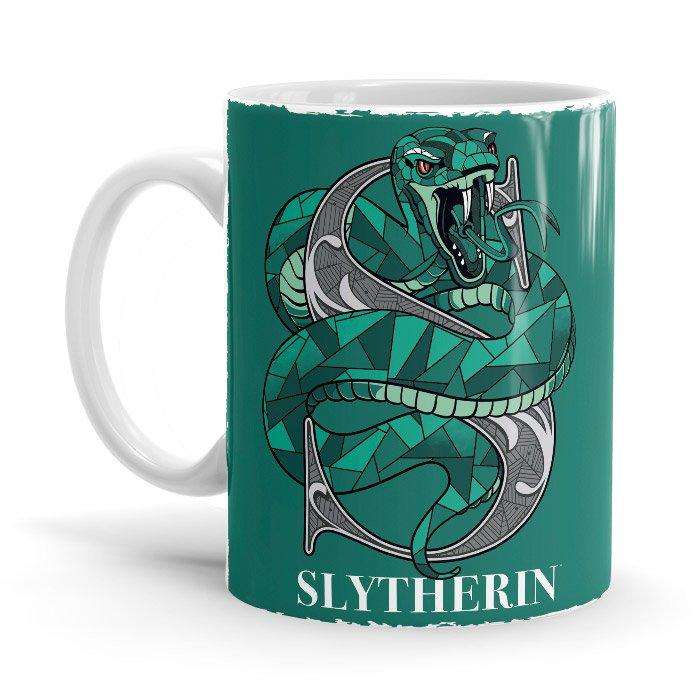 Slytherin Charm - Harry Potter Ceramic Home Kitchen Drinking Coffee Milk Mug (350ml/11oz, Made in USA) - Glow-Paradise