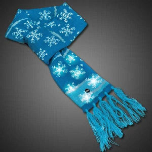 Light Up LED Snowflake Scarf (1 Quantity Per Pack) - Glow-Paradise