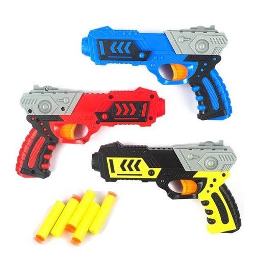 Multicolor Soft Bullet Guns Pistol for Kids (6 Quantity Per Pack) - Glow-Paradise