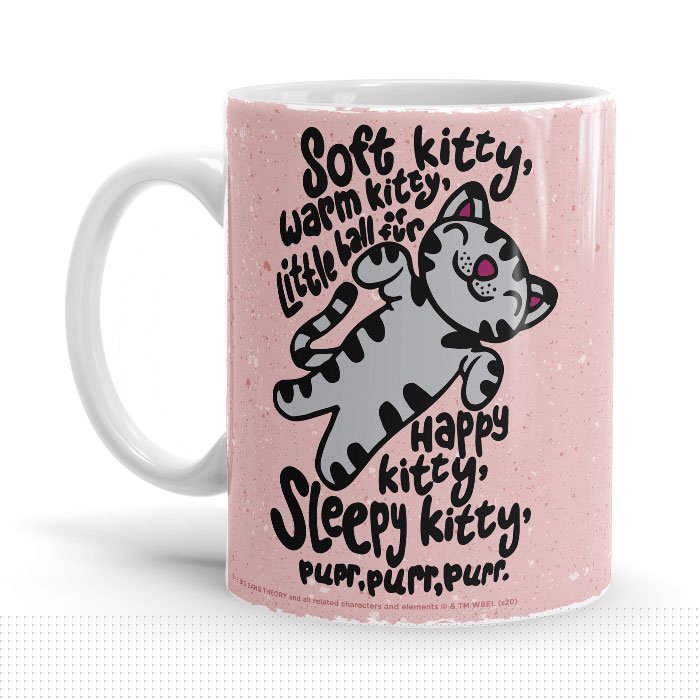 Soft Kitty - The Big Bang Theory Ceramic Home Kitchen Drinking Coffee Milk Mug (350 ml/11oz, Made in USA) - Glow-Paradise