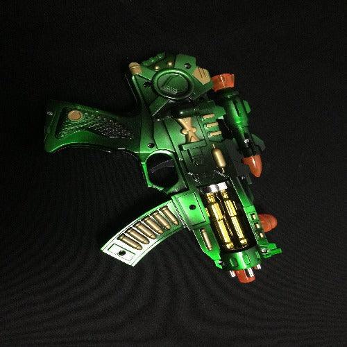 LED Light Up 9 inch Space Gun Rifle Toy For Kids - Glow-Paradise