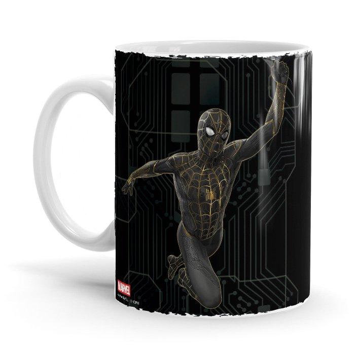 Spider-Man: Black Suit - Marvel Ceramic Home Kitchen Drinking Coffee Milk Mug (350ml/11oz, Made in USA) - Glow-Paradise