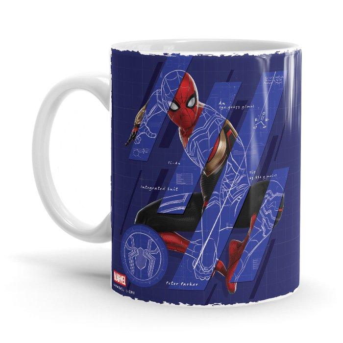 Spider-Man: Blueprint - Marvel Ceramic Home Kitchen Drinking Coffee Milk Mug (350ml/11oz, Made in USA) - Glow-Paradise