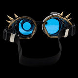 Spiked Steampunk Goggles With Magnifier (1 Quantity Per Pack) - Glow-Paradise