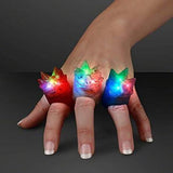 LED Spike Jelly Rings (Assorted Colors, 24 Rings Per Pack) - Glow-Paradise