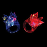 LED Spike Jelly Rings (Assorted Colors, 24 Rings Per Pack) - Glow-Paradise