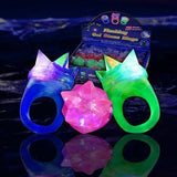 LED Spike Jelly Rings (Assorted Colors, 24 Rings Per Pack) - Glow-Paradise