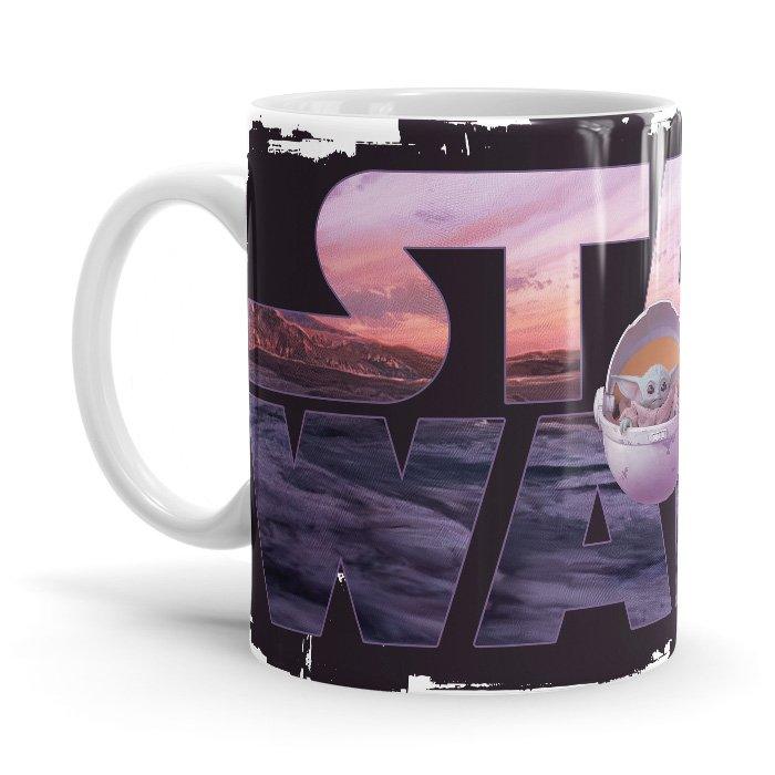 The Child: Star Wars Logo - The Mandalorian Ceramic Home Kitchen Drinking Coffee Milk Mug (350ml/11oz, Made in USA) - Glow-Paradise