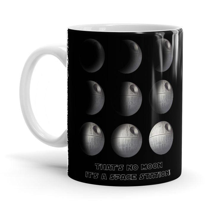 Phases Of Death Star - Star Wars Ceramic Home Kitchen Drinking Coffee Milk Mug (350ml/11oz, Made in USA) - Glow-Paradise