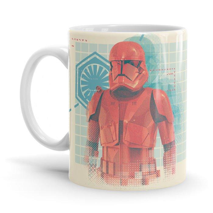 Trooper Profile - Star Wars Ceramic Home Kitchen Drinking Coffee Milk Mug (350ml/11oz, Made in USA) - Glow-Paradise