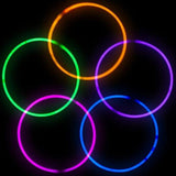 20 Inch Glow Stick Necklaces (Red Color, 50 Counts Per Pack) - Glow-Paradise
