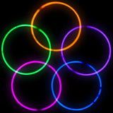 20 Inch Glow Stick Necklaces (White Color, 50 Counts Per Pack) - Glow-Paradise