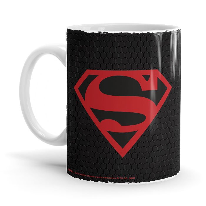 Black Superman Logo - Superman Ceramic Home Kitchen Drinking Coffee Milk Mug (350ml/11oz, Made in USA) - Glow-Paradise