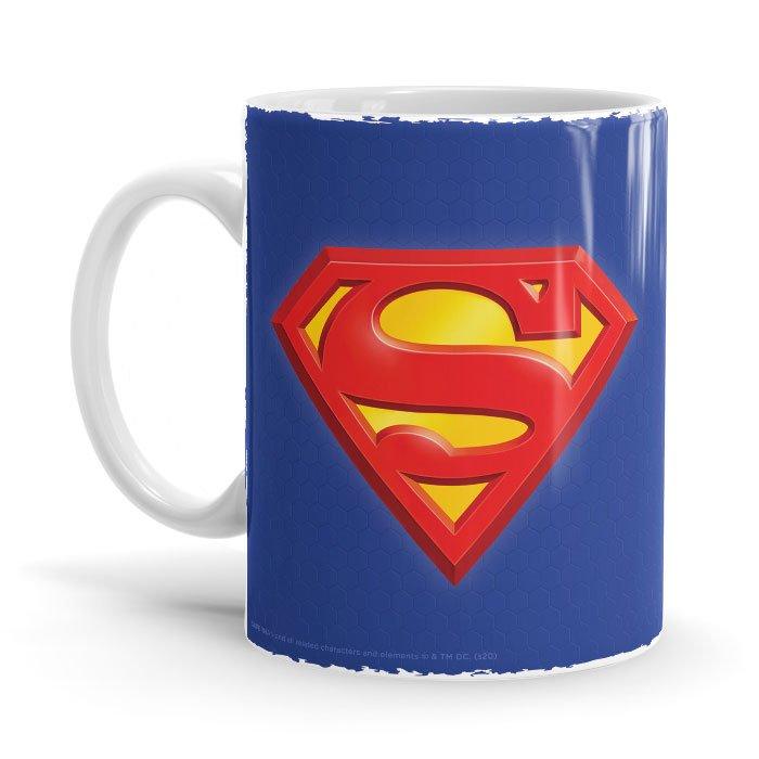 Superman: Logo Ceramic Home Kitchen Drinking Coffee Milk Mug (350ml/11oz, Made in USA) - Glow-Paradise