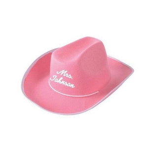 Non Light-up Cowboy Hats (Pink Color, 1 Quantity Per Pack) - Glow-Paradise