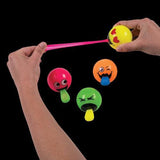 Light-Up Pop-Out Tongue Bouncy Balls (12 Per Pack) - Glow-Paradise