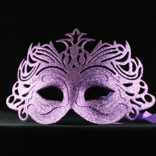 Glittering Butterfly Mask (Purple Color, 1 Mask Per Pack) - Glow-Paradise