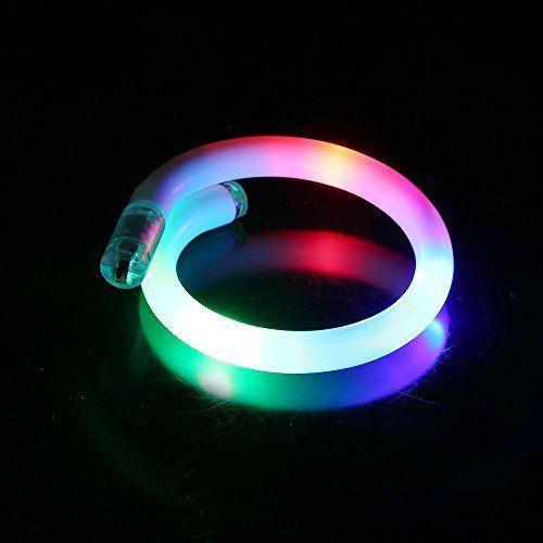 Light Up Tube Led Bracelet (Multicolor, 1 Quantity Per Pack) - Glow-Paradise