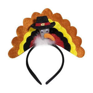 Thanksgiving Turkey Headband (1 Hat Per Pack) - Glow-Paradise
