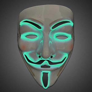 EL Mask Vendetta (Green Color, 1 Mask Per Pack) - Glow-Paradise