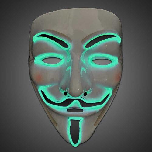 EL Mask Vendetta (Green Color, 1 Mask Per Pack) - Glow-Paradise