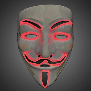 EL Mask Vendetta (Red Color, 1 Mask Per Pack) - Glow-Paradise
