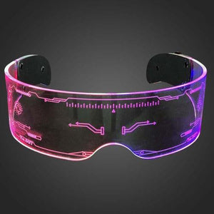 Multicolored LED Visor Glasses (1 Quantity Per Pack) - Glow-Paradise