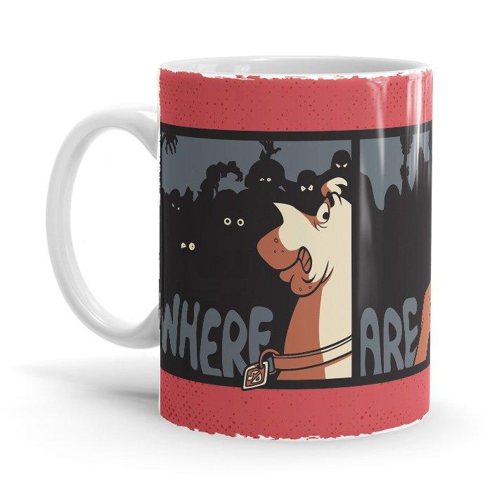 Where Are You! - Scooby Doo Ceramic Home Kitchen Drinking Coffee Milk Mug (350ml/11oz, Made in USA) - Glow-Paradise