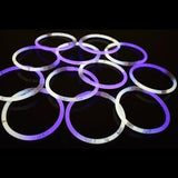 Glow Eyeglasses Bi-Color - Aviator Style- Bi White/Purple (50 Eye Glassess Per Pack) - Glow-Paradise