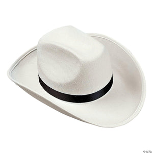 Stylish Cowboy Hats (White Color, 1 Quantity Per Pack) - Glow-Paradise