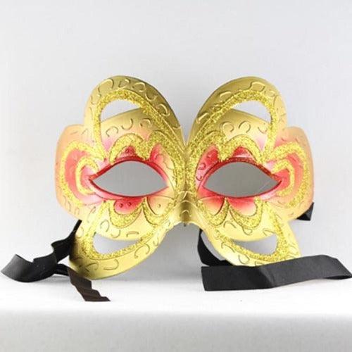 Venetian Face Mask (Red Color, 1 Mask Per Pack) - Glow-Paradise