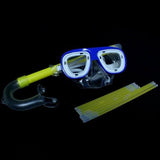 Yellow Glow Mask and Snorkel (Yellow Color, 1 Pair Per Pack) - Glow-Paradise