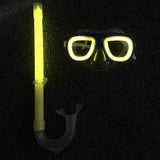 Yellow Glow Mask and Snorkel (Yellow Color, 1 Pair Per Pack) - Glow-Paradise