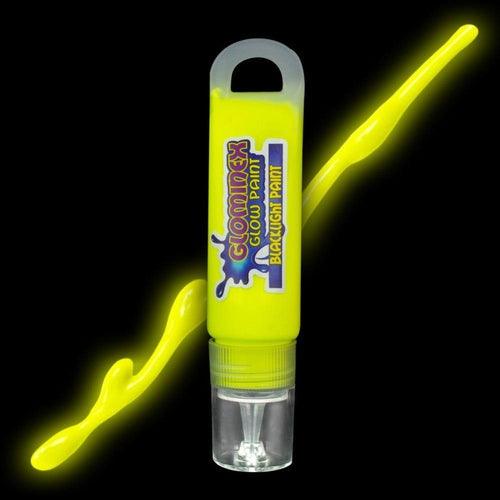 Glominex Blacklight UV Reactive Paint 1 oz Tube (Yellow Color, 1 Quantity Per Pack) - Glow-Paradise