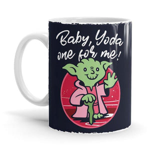 Yoda One For Me - Star Wars Ceramic Home Kitchen Drinking Coffee Milk Mug (350ml/11oz, Made in USA) - Glow-Paradise