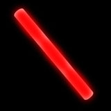 LED Light Up 18 Inch Multicolor Foam Stick Baton (Red Color, 12 Per Pack) - Glow-Paradise